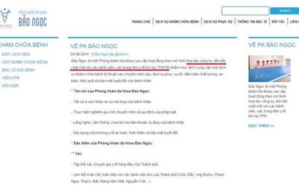 TP.HCM[-]có[-]phòng[-]khám[-]tư[-]“liên[-]kết[-]chặt[-]chẽ”[-]với[-]hàng[-]loạt[-]bệnh[-]viện[-]công